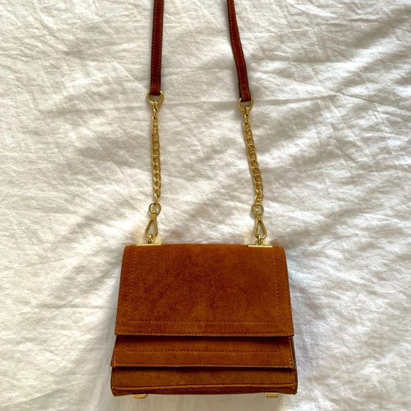 Zara Handbags - Zara faux suede crossbody bag